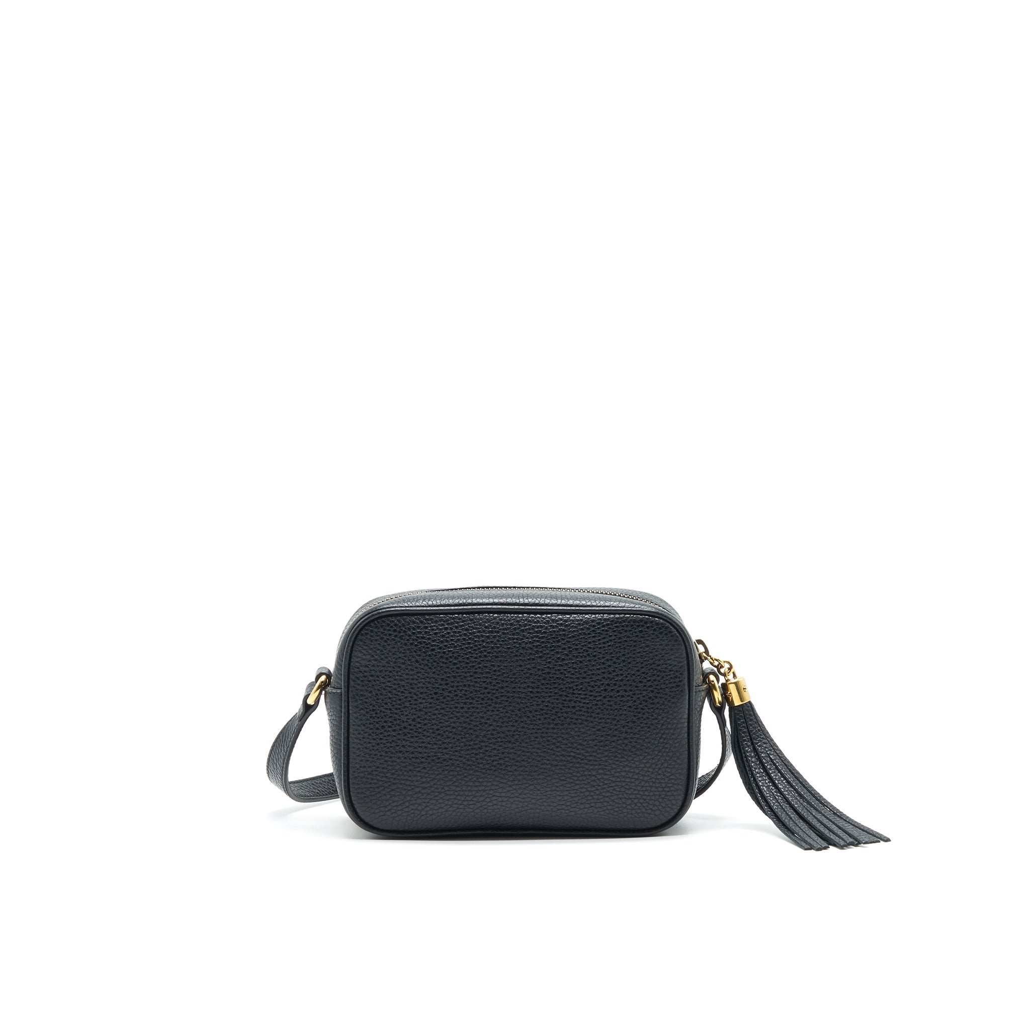 GUCCI SOHO DISCO LEATHER CROSSBODY CAMERA BAG BLACK