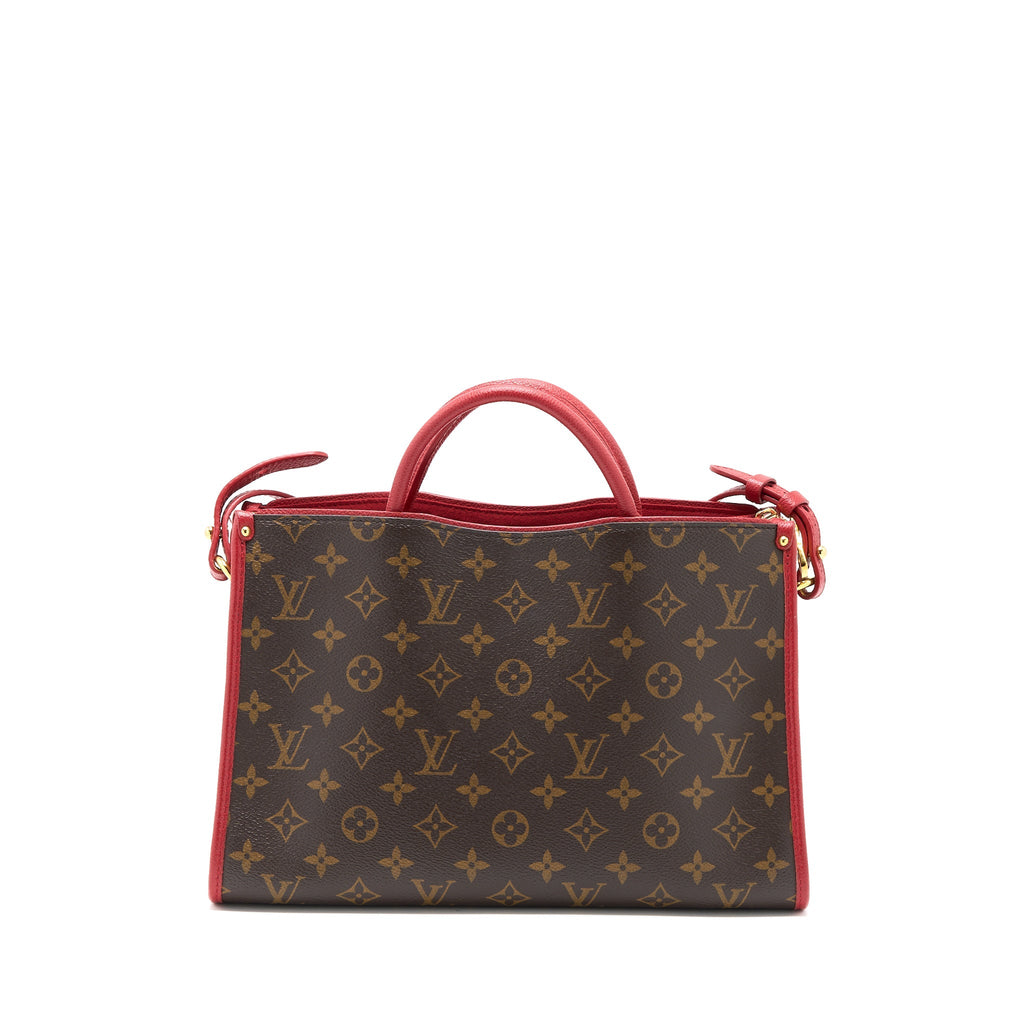 LOUIS VUITTON POPINCOURT PM BAG MONOGRAM CANVAS/CERISE GHW