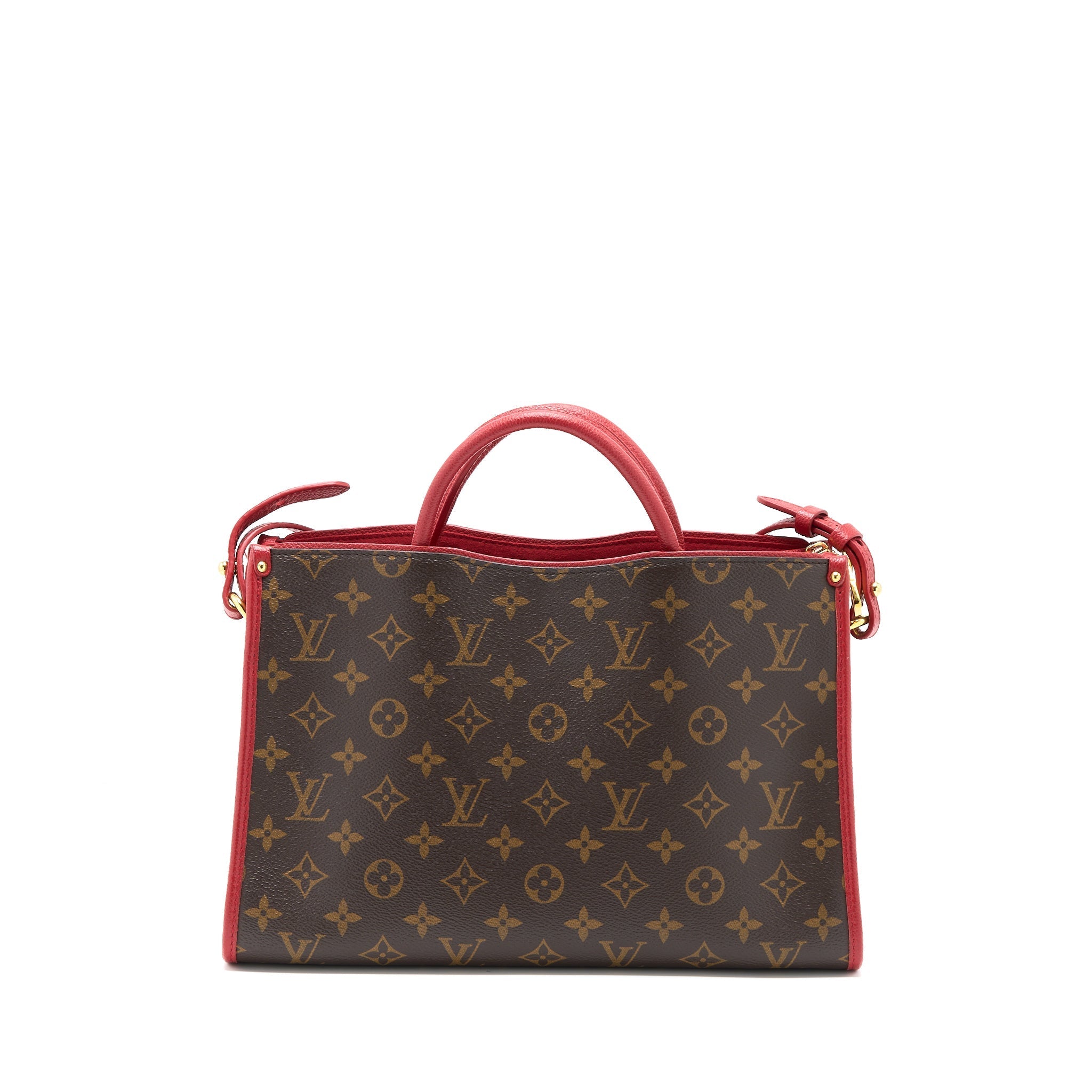 LOUIS VUITTON POPINCOURT PM BAG MONOGRAM CANVAS/CERISE GHW