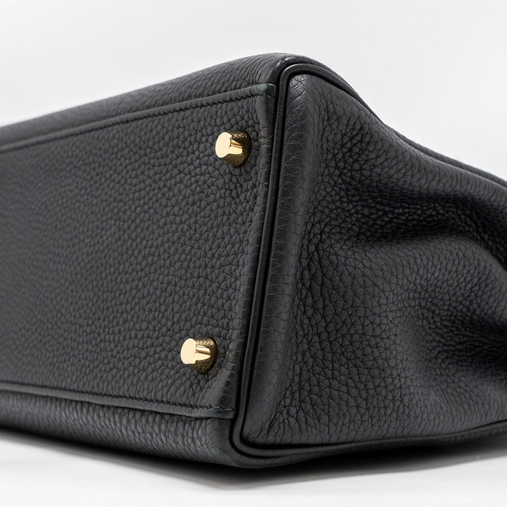 HERMES KELLY 32 TOGO BLACK GHW