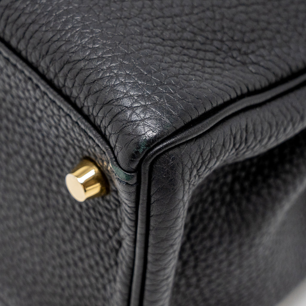 HERMES KELLY 32 TOGO BLACK GHW
