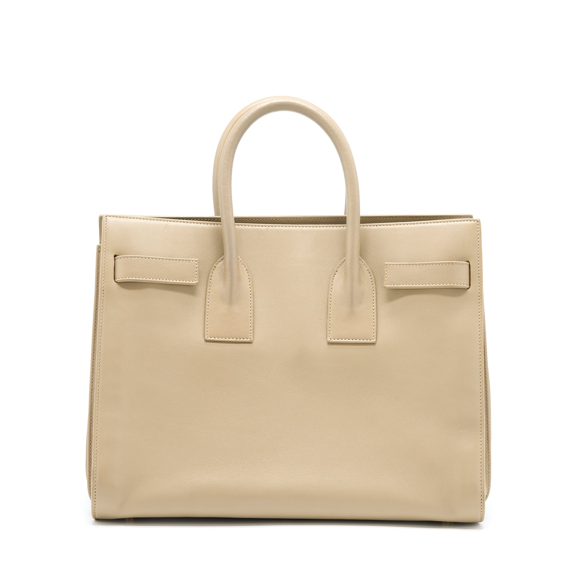 SAINT LAURENT/YSL SAC DE JOUR TOTE BAG BEIGE GHW