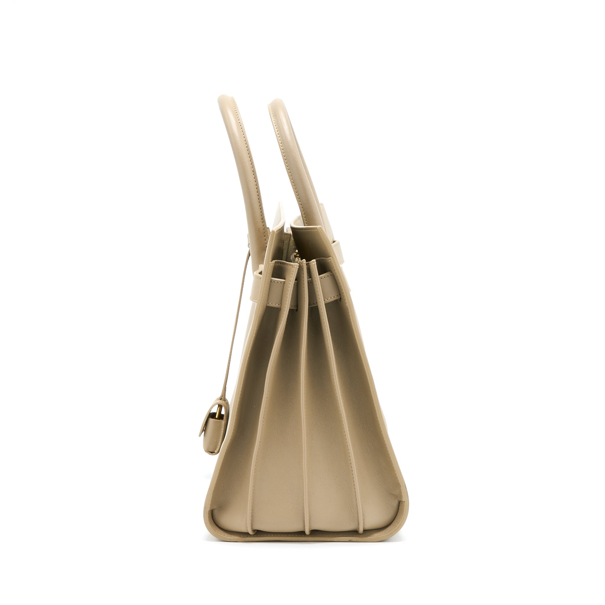 SAINT LAURENT/YSL SAC DE JOUR TOTE BAG BEIGE GHW
