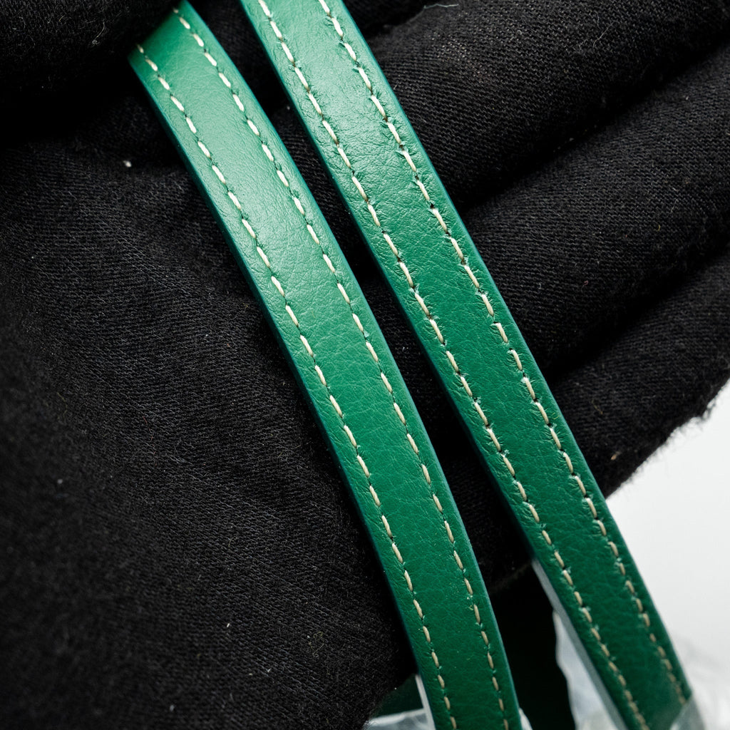 GOYARD MINI ANJOU TOTE BAG GOYARDLINE CANVAS / CALFSKIN GREEN SHW