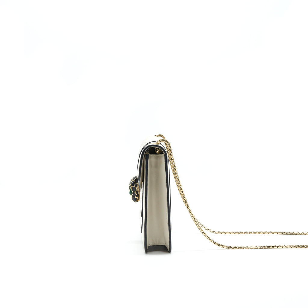 BVLGARI SERPENTI FOREVER CROSSBODY BAG WHITE LGHW