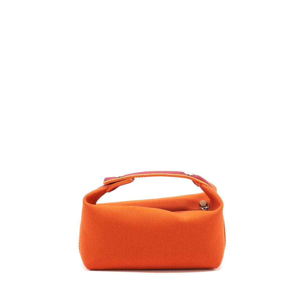 HERMES TROUSSE DE TOILETTE BRIDE A BRAC IN ORANGE FEU