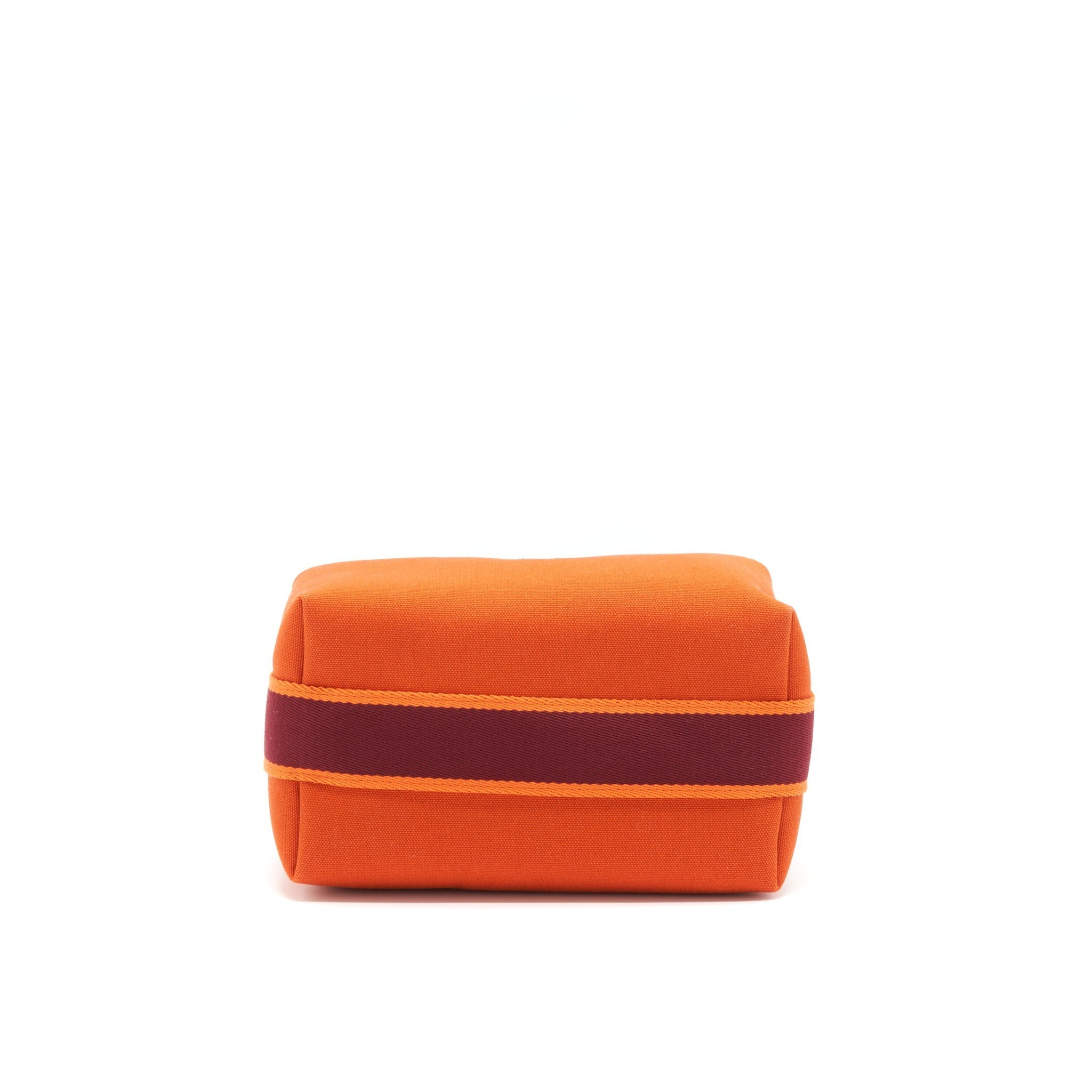 HERMES TROUSSE DE TOILETTE BRIDE A BRAC IN ORANGE FEU