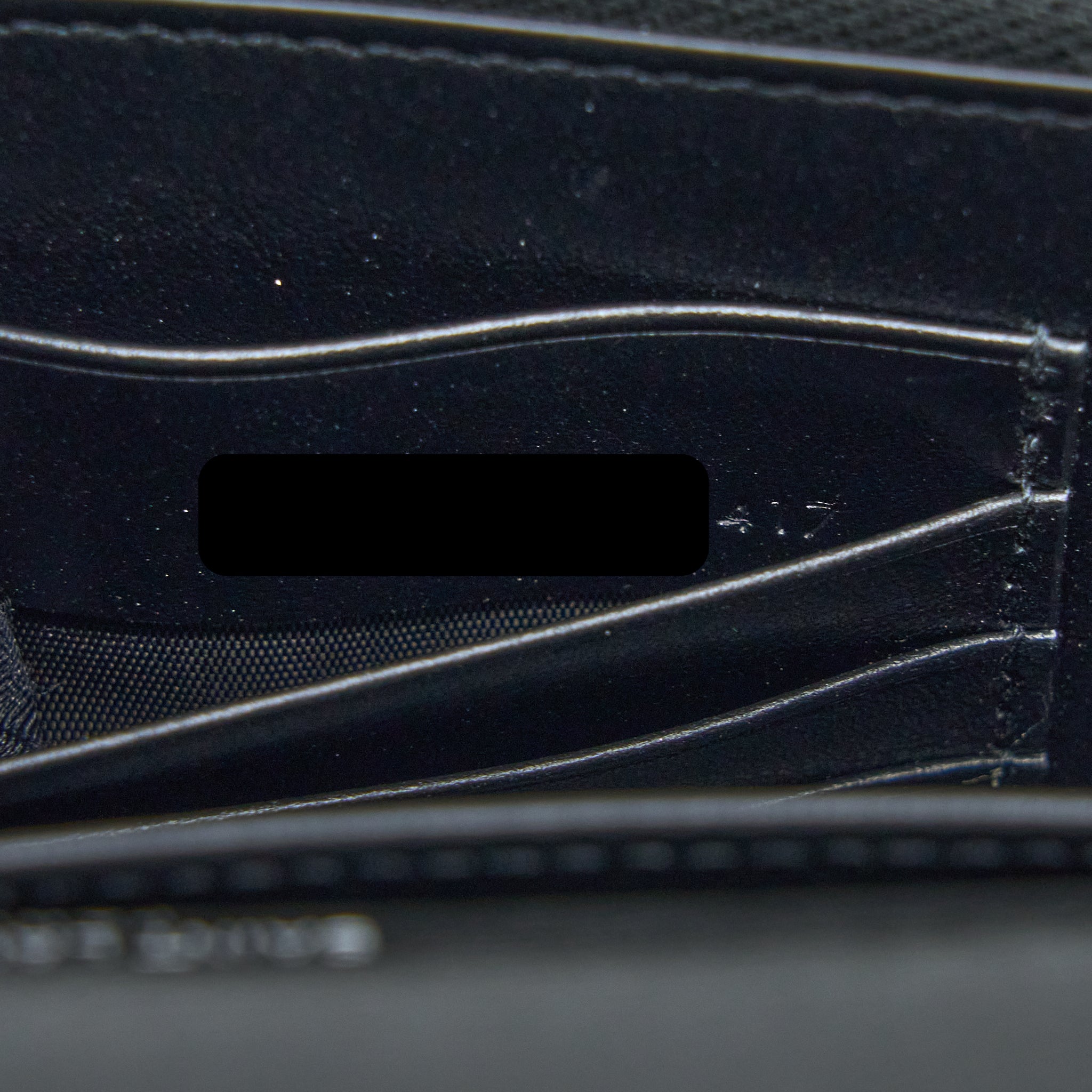 SAINT LAURENT SUNSET CHAIN WALLET SMOOTH CALFSKIN BLACK SHW