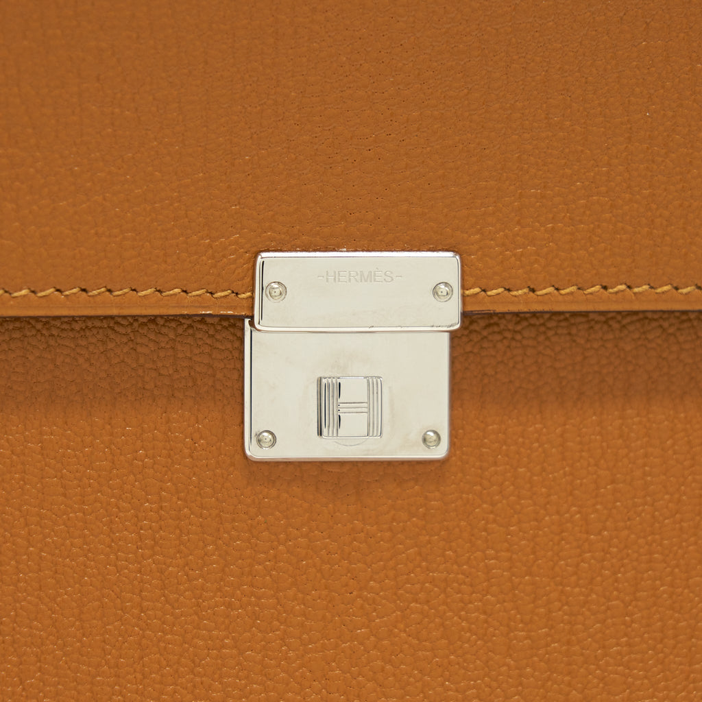 HERMES CLIC 16 WALLET GOATSKIN CARAMEL SHW