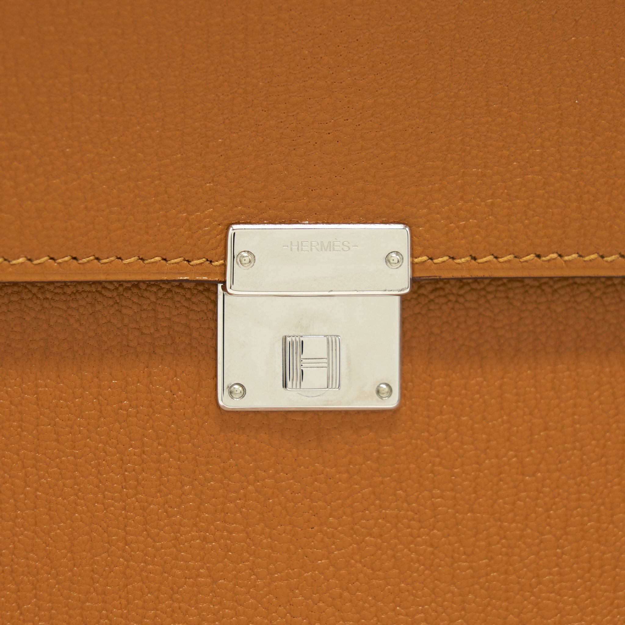 HERMES CLIC 16 WALLET GOATSKIN CARAMEL SHW