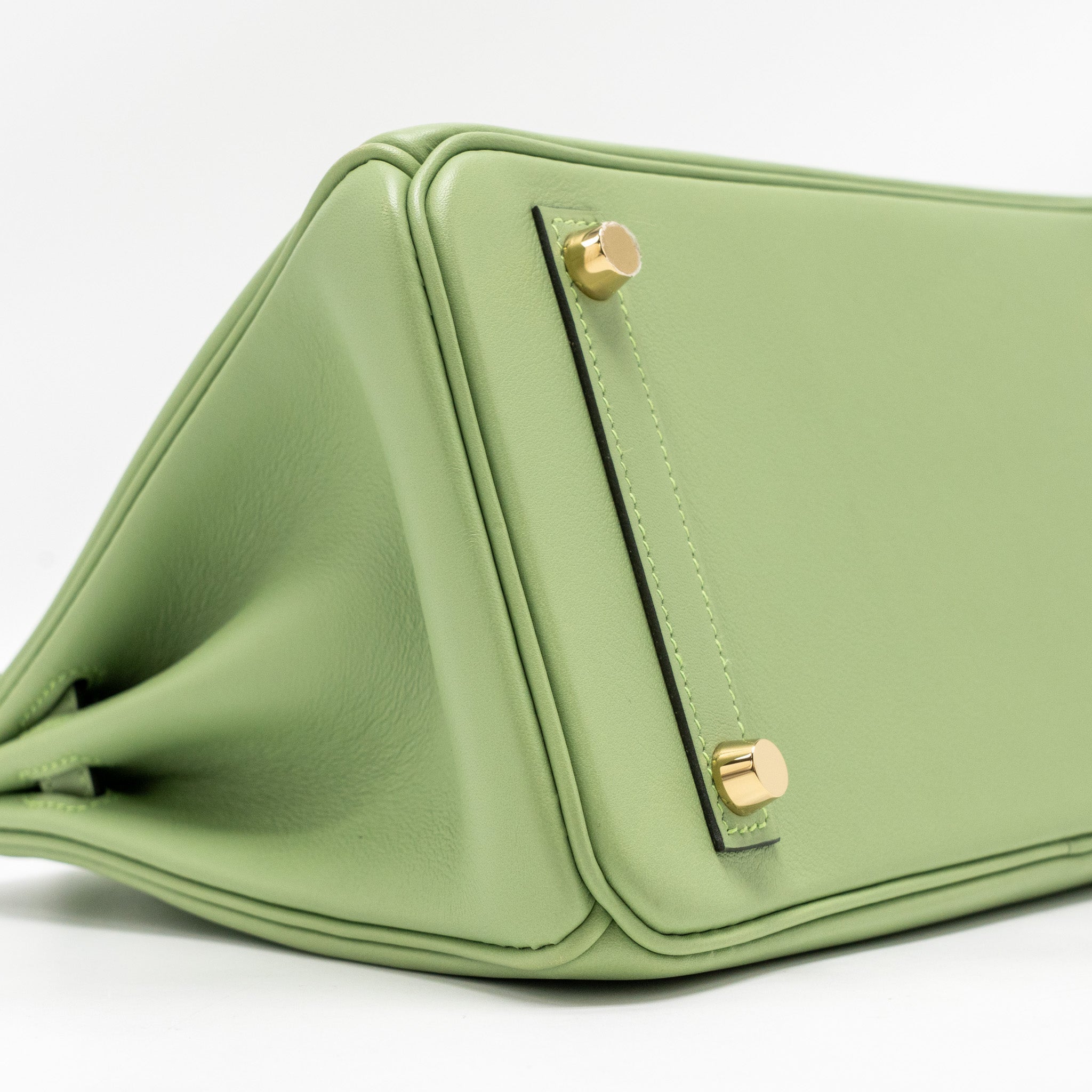 HERMES BIRKIN 25 SWIFT VERT CRIQUET GHW