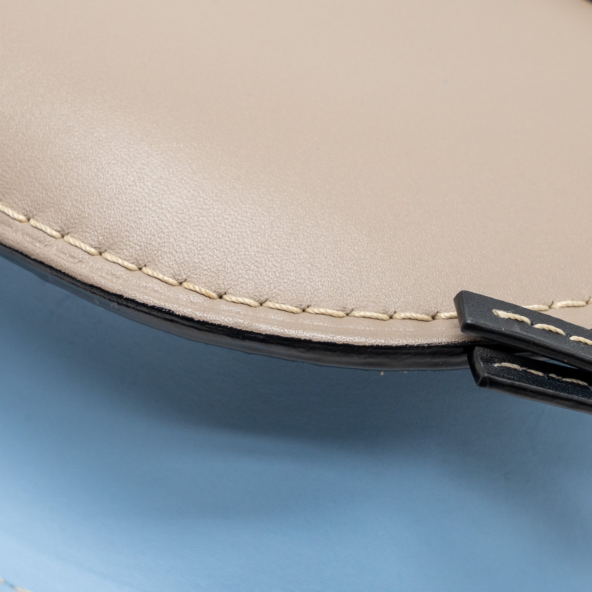LOEWE SMALL GATE BAG CALFSKIN GREY/BLUE/MULTICOLOUR