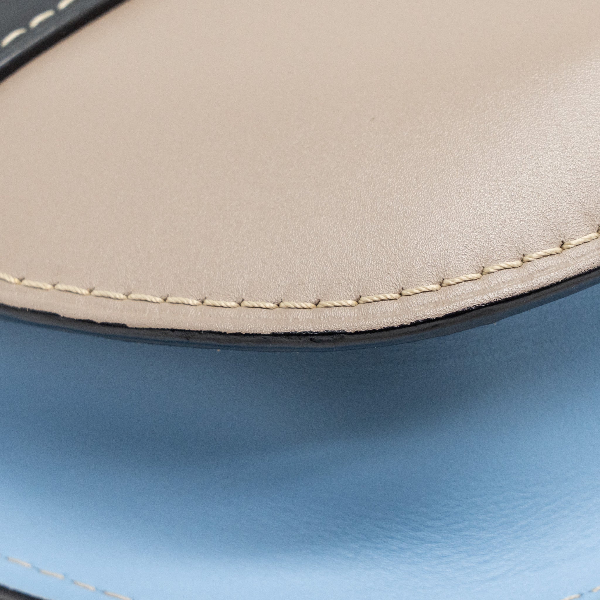 LOEWE SMALL GATE BAG CALFSKIN GREY/BLUE/MULTICOLOUR