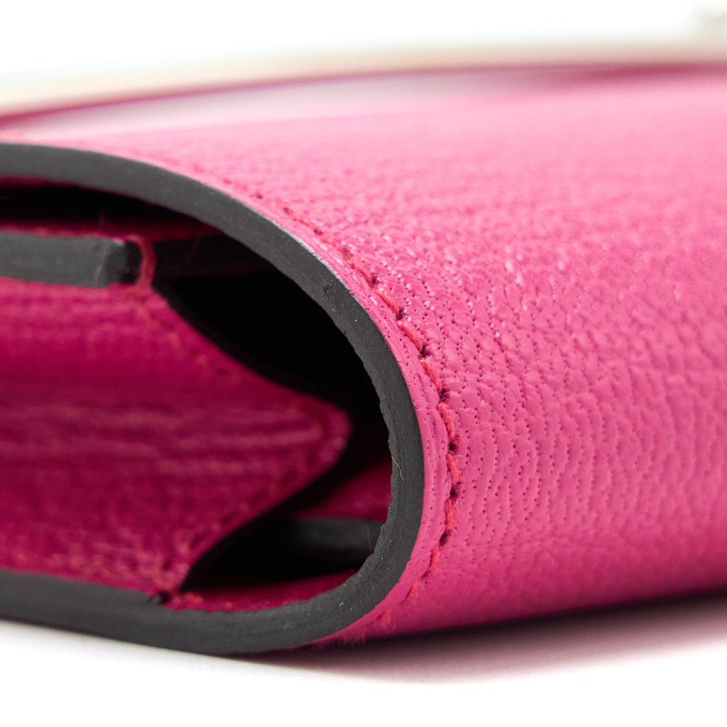 HERMES ROULIS SLIM CHÈVRE MYSORE 5R ROSE SHOCKING SHW