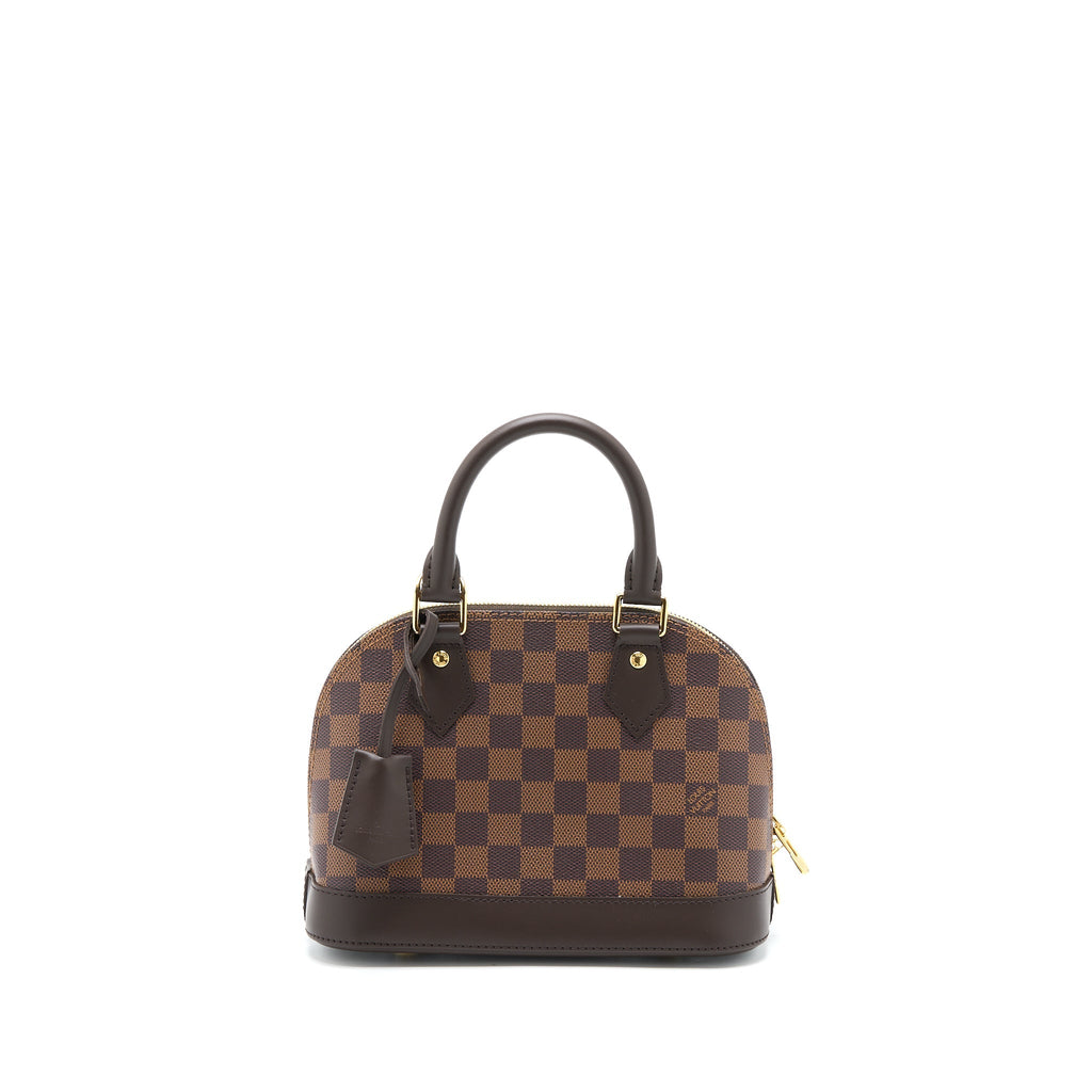 LOUIS VUITTON ALMA BB DAMIER EBENE GHW (NEW VERSION)