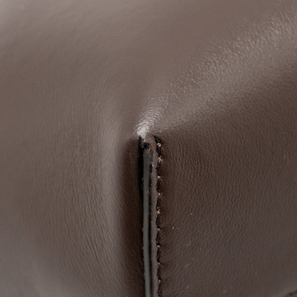 FENDI SMALL FENDI FIRST CLUTCH BAG NAPPA BROWN GHW