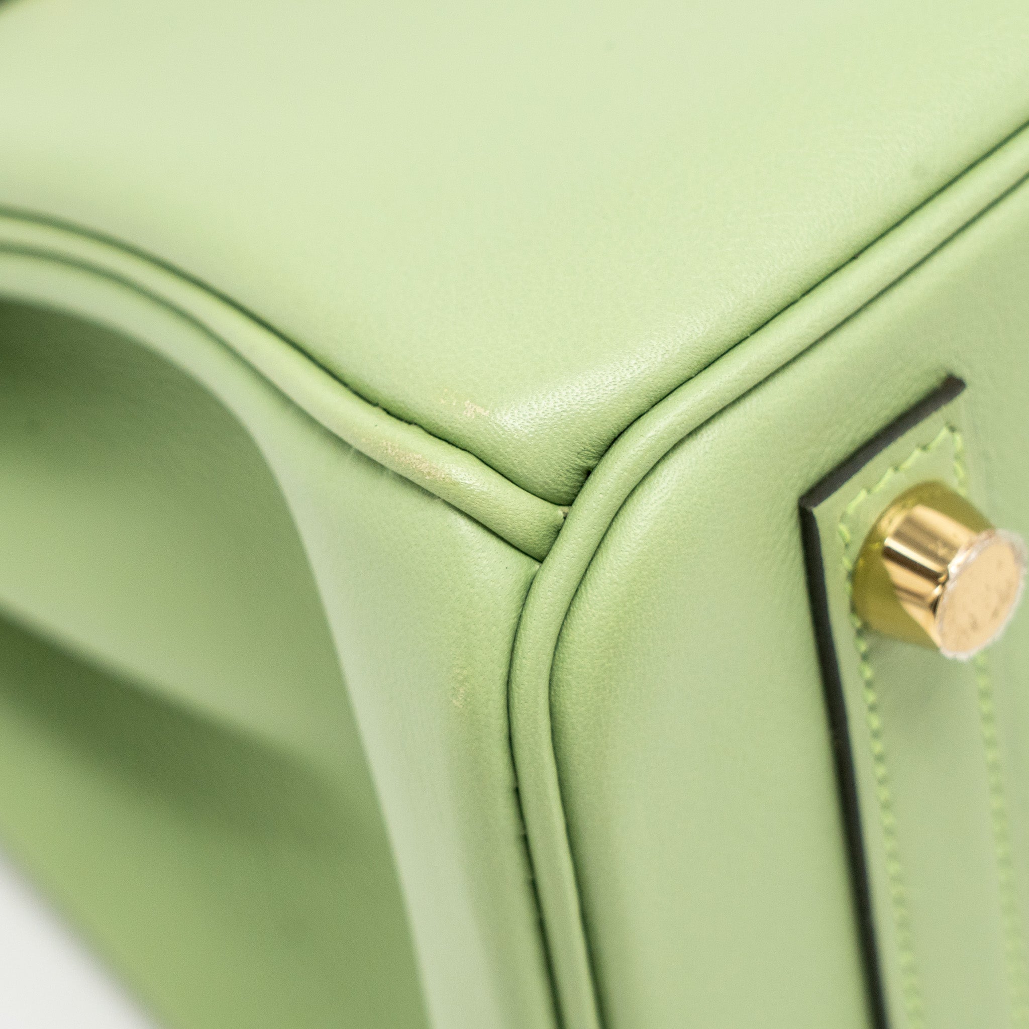 HERMES BIRKIN 25 SWIFT VERT CRIQUET GHW