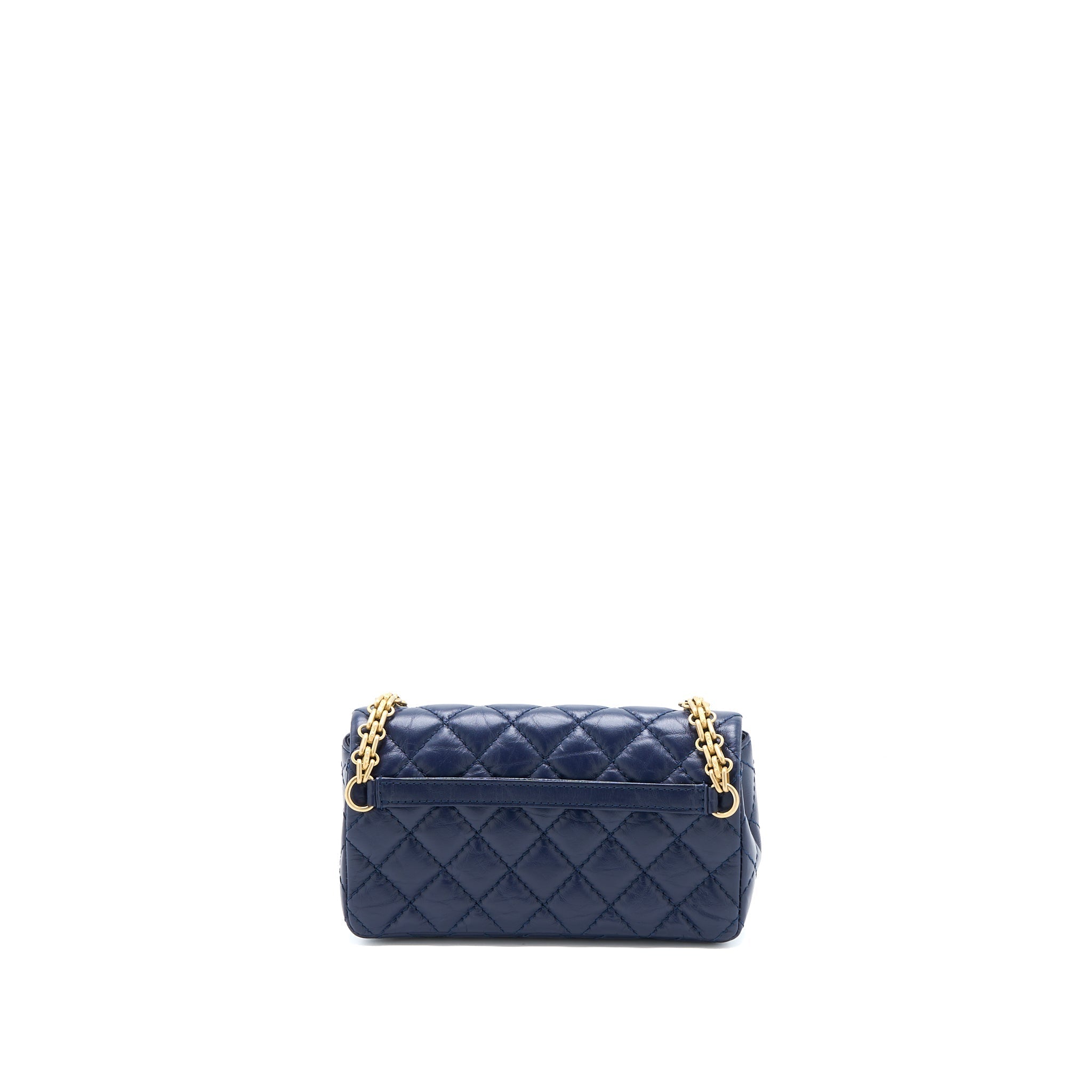 CHANEL 2.55 REISSUE MINI WAIST BELT BAG AGED CALFSKIN NAVY GHW