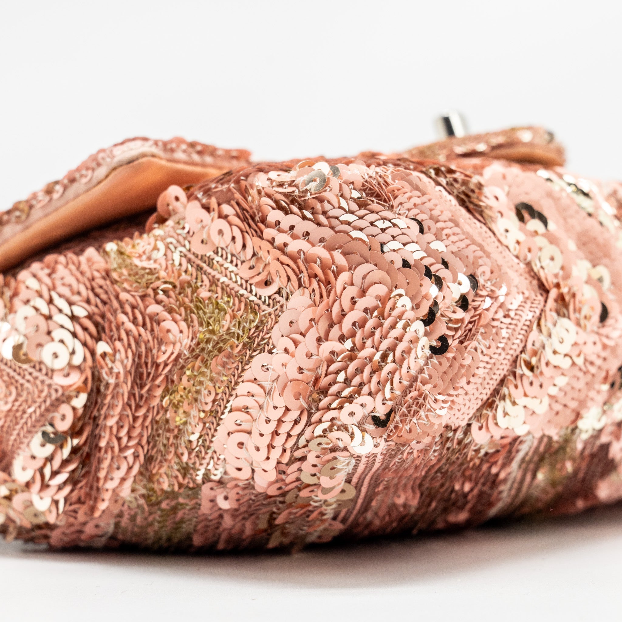 CHANEL CHEVRON MINI FLAP BAG SEQUIN PINK / MULTICOLOUR SHW