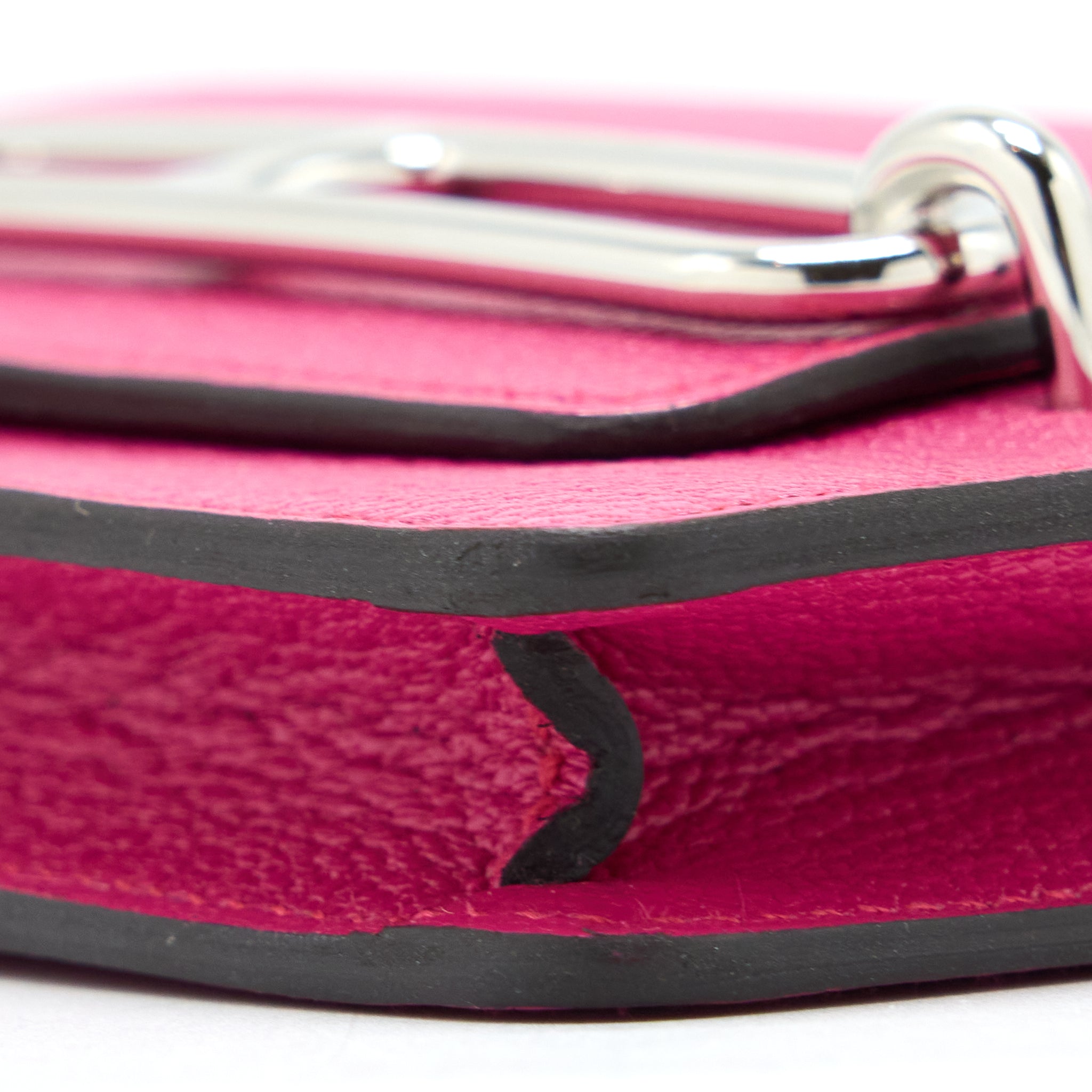 HERMES ROULIS SLIM CHÈVRE MYSORE 5R ROSE SHOCKING SHW