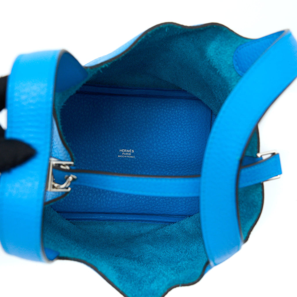 HERMES PICOTIN 18 CLEMENCE BLUE SHW