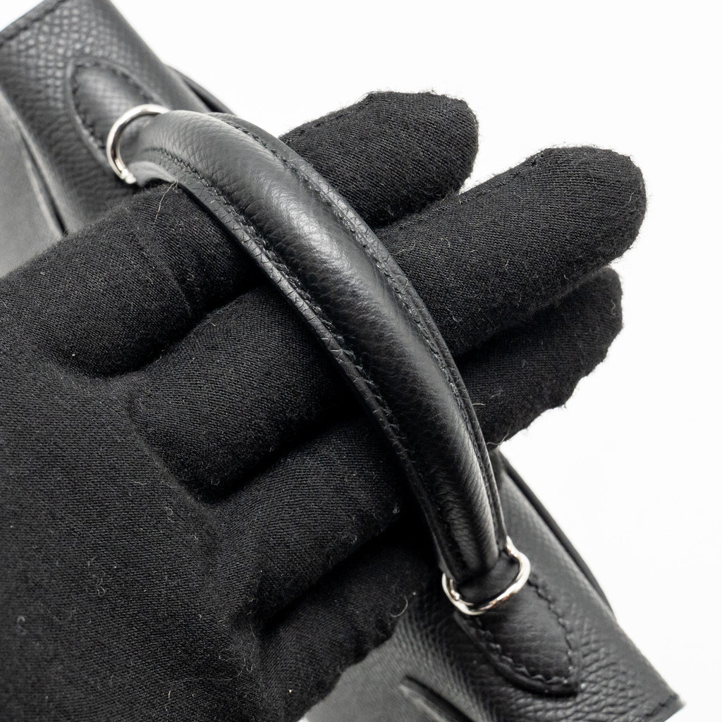 HERMES MINI KELLY II SPECIAL ORDER EPSOM BLACK SHW