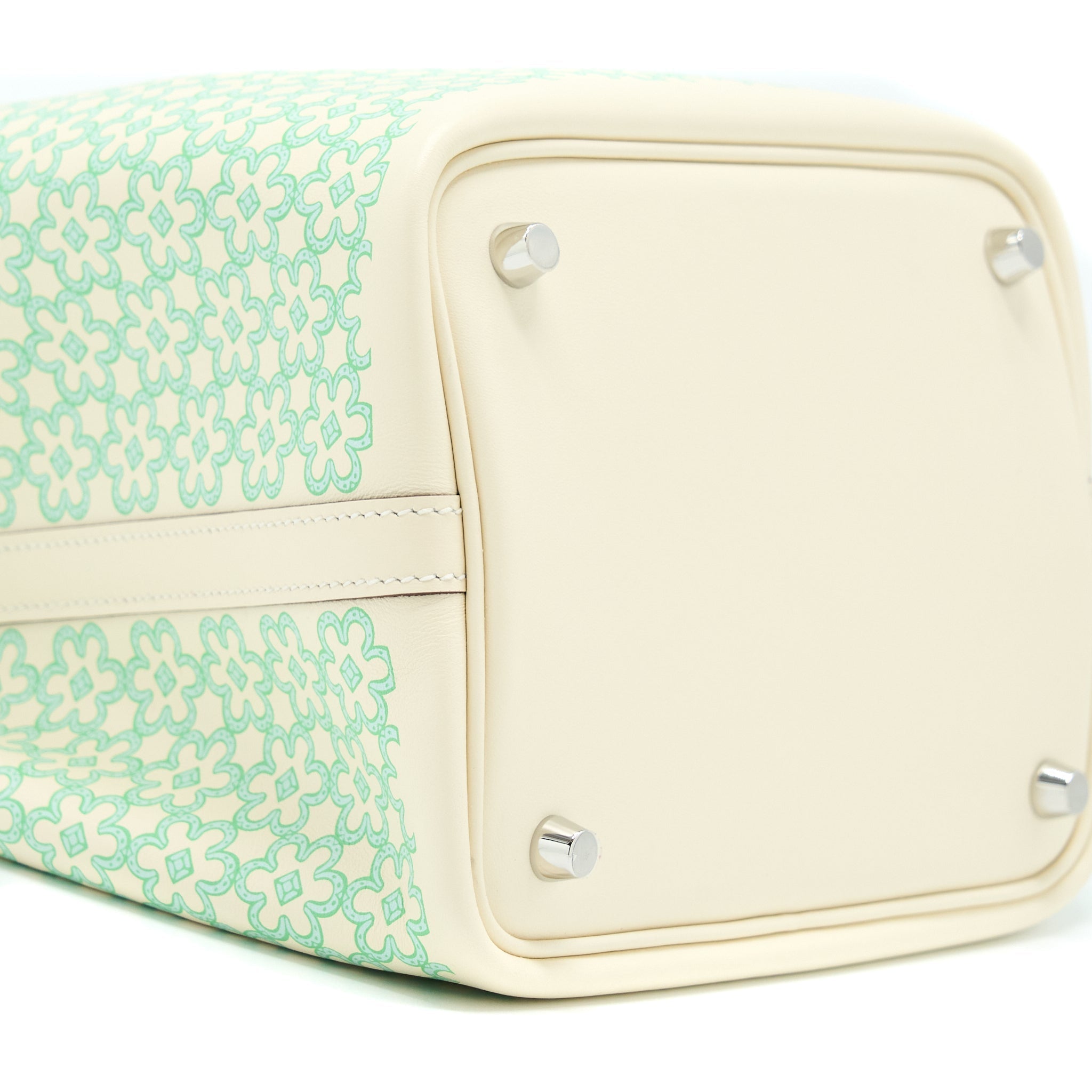 HERMES PICOTIN 18 LUCKY DAISY LOCK BAG SWIFT NATA/VERT/BLANC SHW