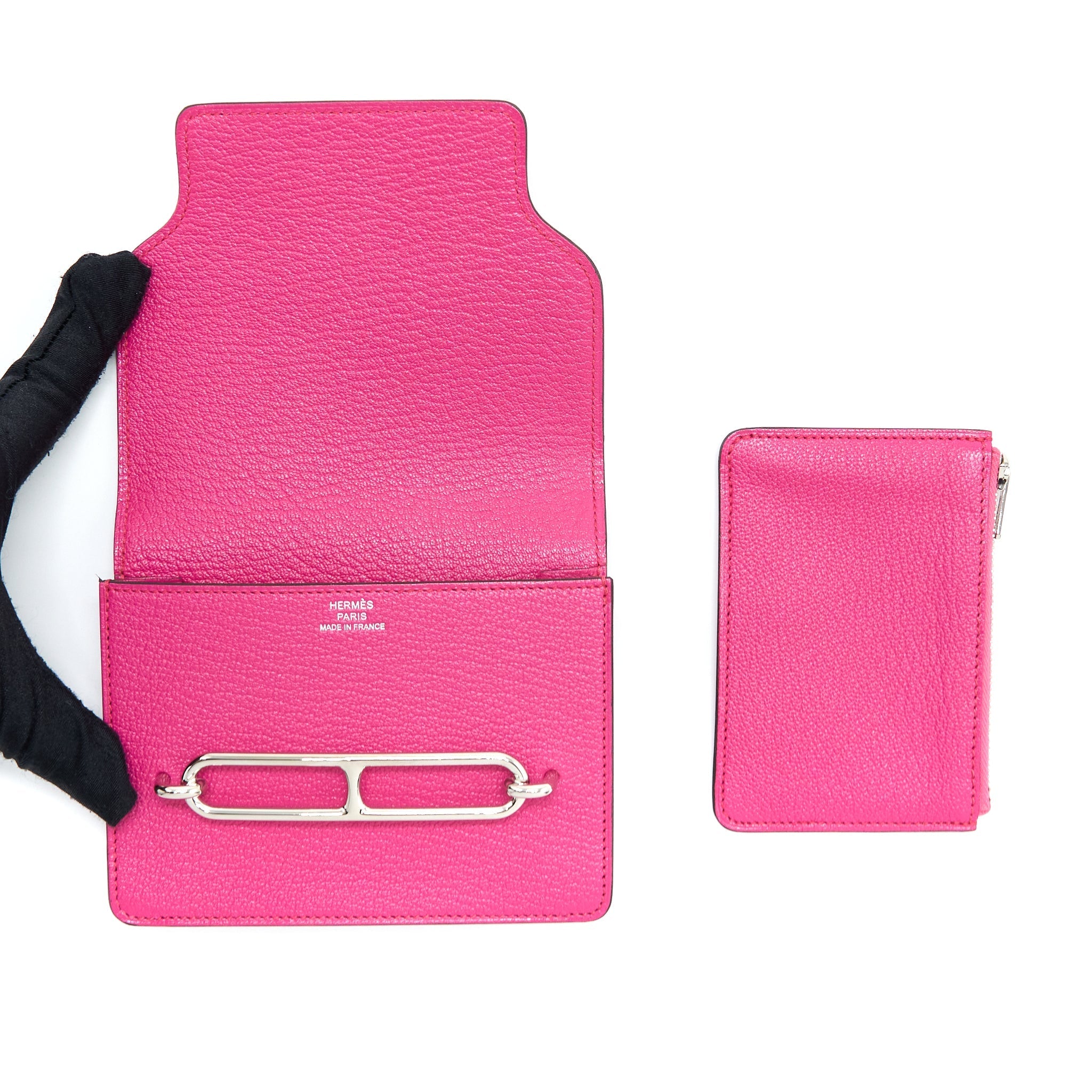 HERMES ROULIS SLIM CHÈVRE MYSORE 5R ROSE SHOCKING SHW