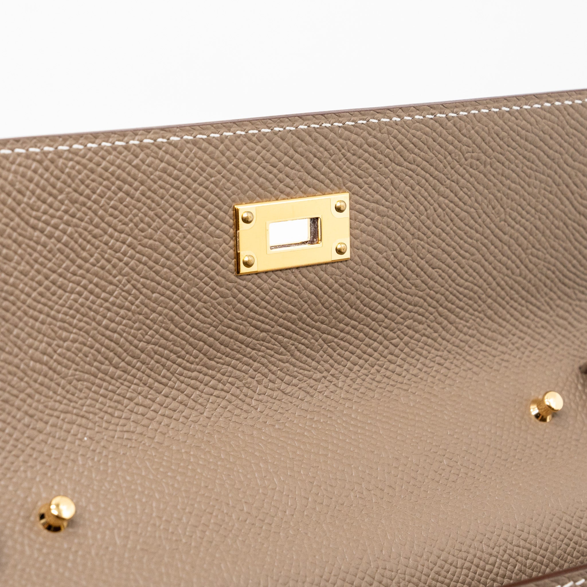 HERMES KELLY TO GO EPSOM ETOUPE GHW
