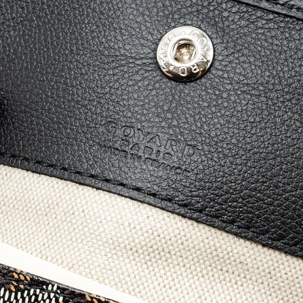GOYARD BOHEME HOBO BAG GOYARDLINE CANVAS CALFSKIN BLACK LIMITED EDITION SHW