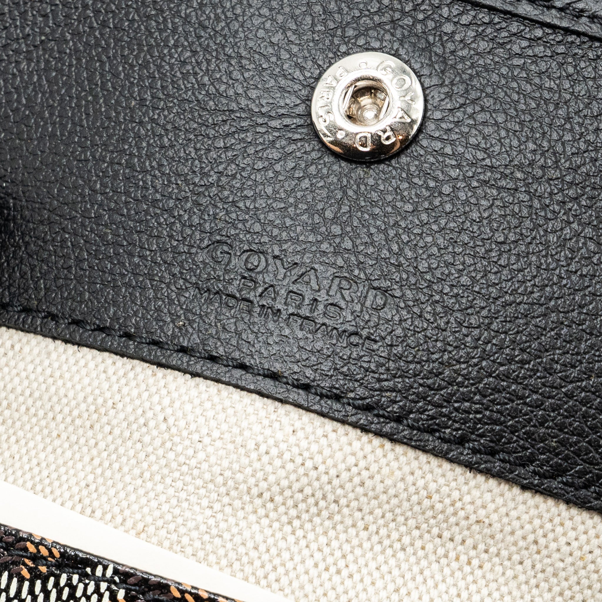 GOYARD BOHEME HOBO BAG GOYARDLINE CANVAS CALFSKIN BLACK LIMITED EDITION SHW