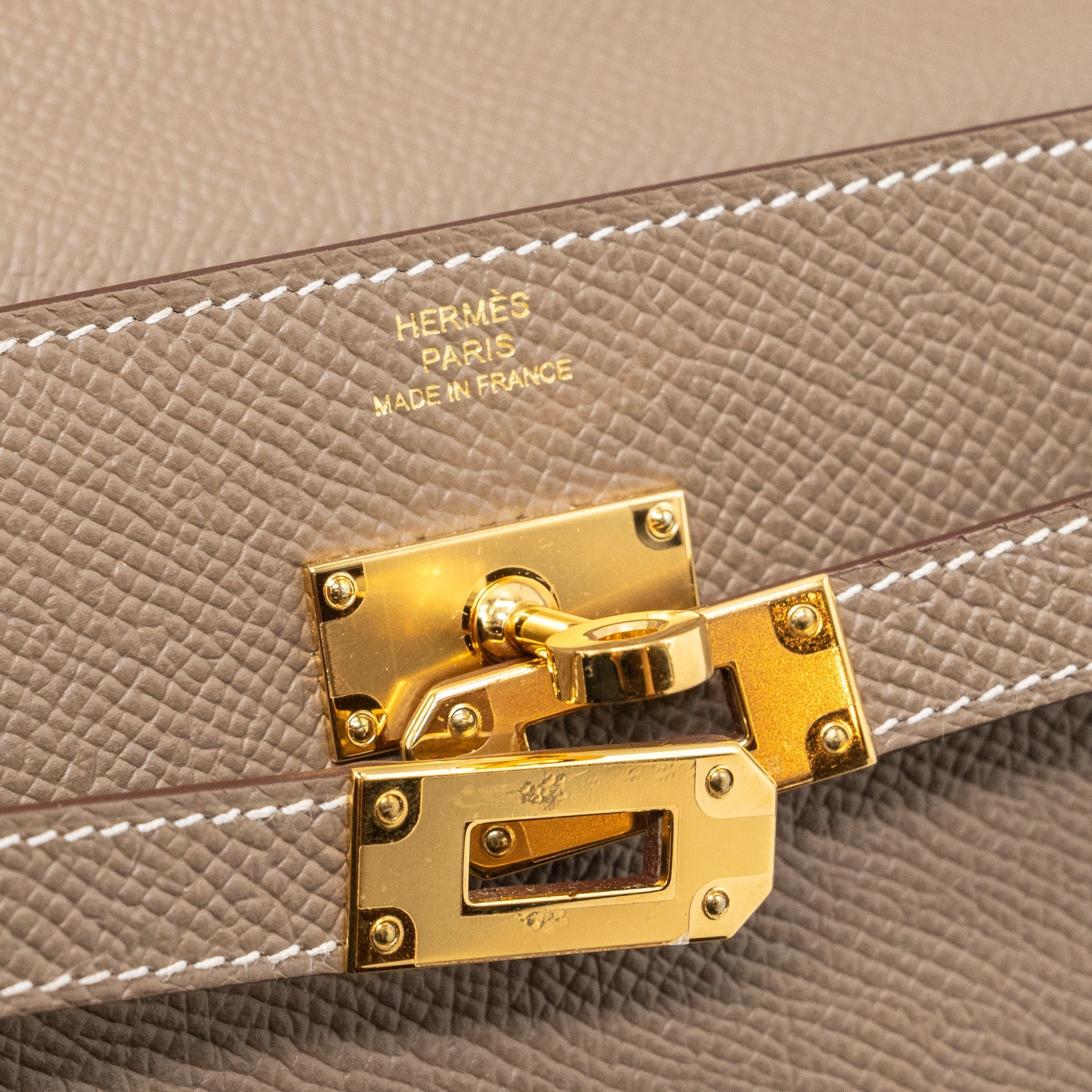 HERMES KELLY TO GO EPSOM ETOUPE GHW