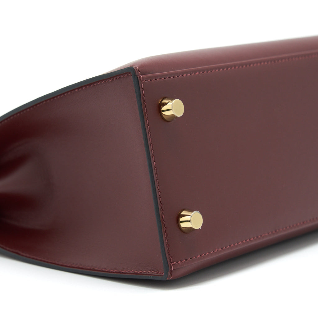 HERMES KELLY 25 SPECIAL ORDER SOMBRERO ROUGE H BRUSHED GHW