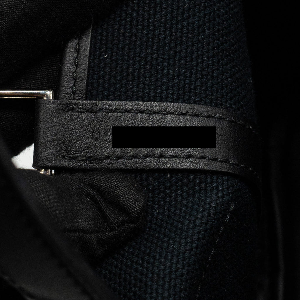 HERMES CARGO PICOTIN 18 LOCK BAG CANVAS / SWIFT BLACK SHW