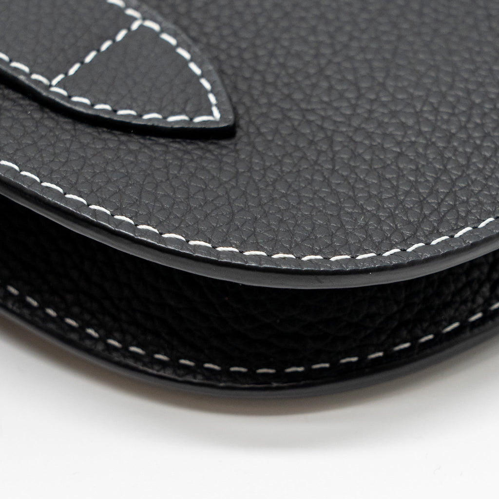 DIOR X KAWS POUCH SADDLE BAG LEATHER BLACK SHW