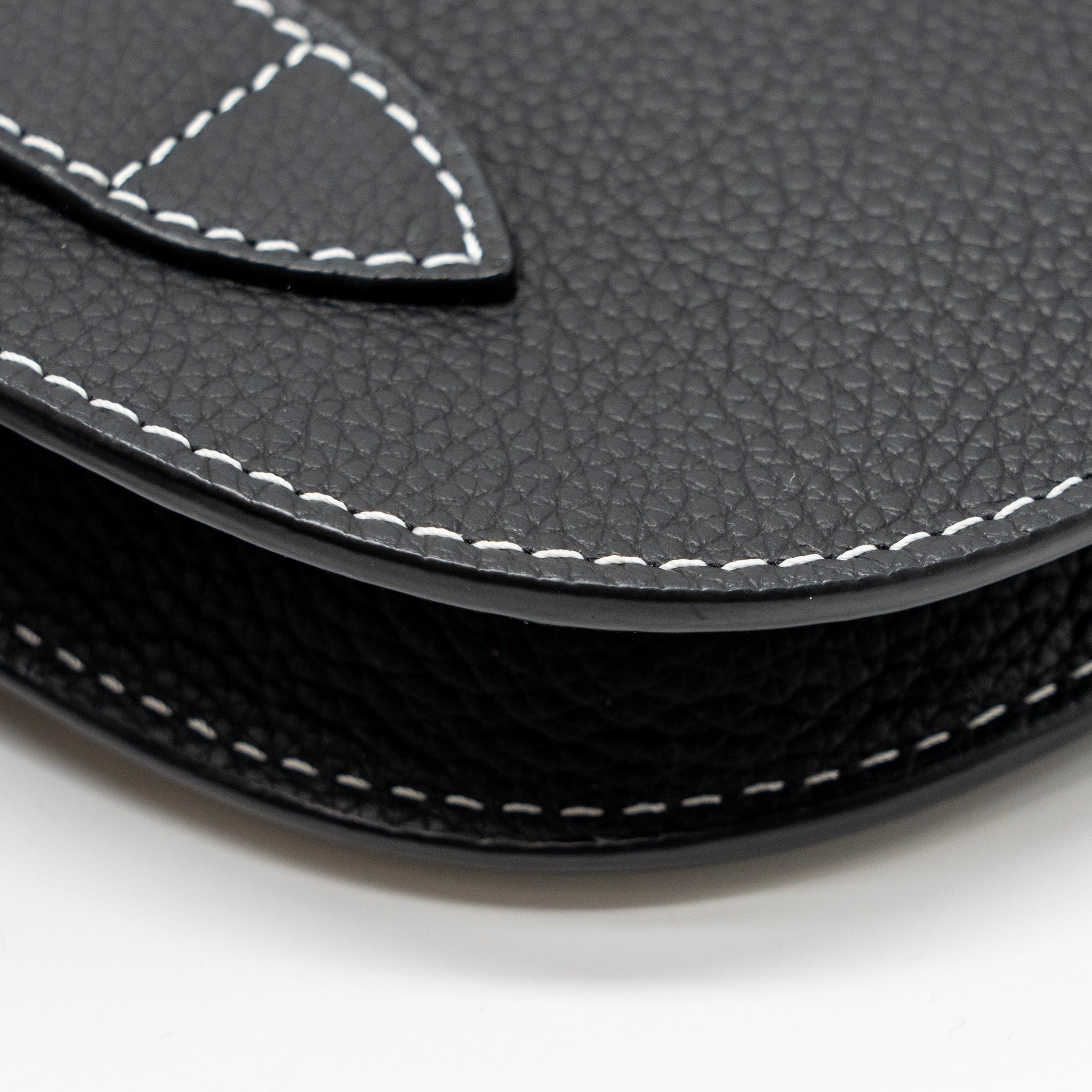 DIOR X KAWS POUCH SADDLE BAG LEATHER BLACK SHW