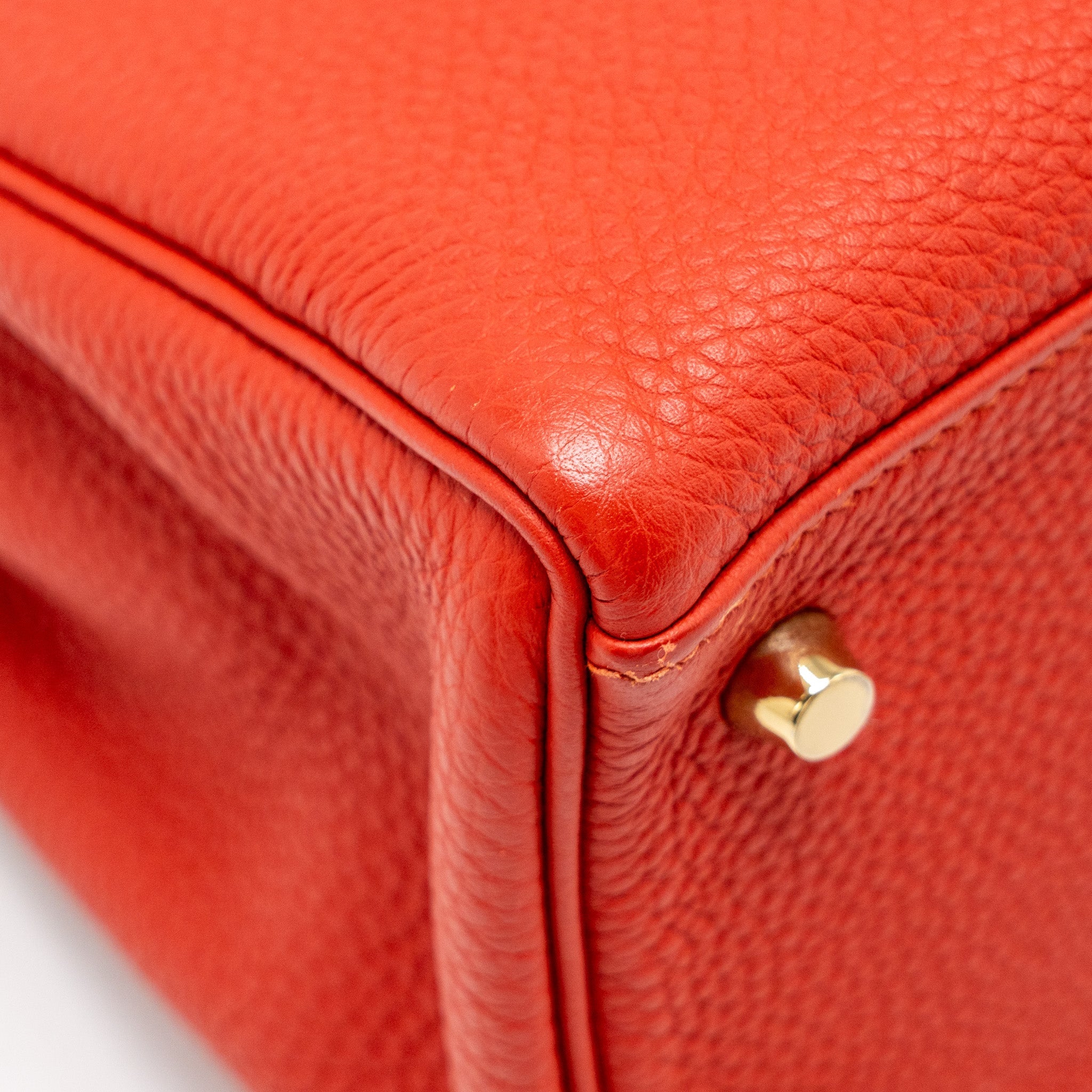 HERMES KELLY 32 TOGO 5E VERMILLION GHW