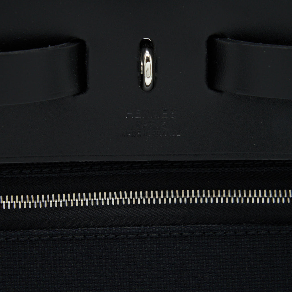 HERMES HERBAG ZIP 31 BAG BLACK SHW