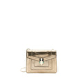 BVLGARI SERPENTI FOREVER SHOULDER BAG PATENT METALLIC GOLD GHW