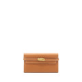 HERMES KELLY LONG WALLET GOLD GHW
