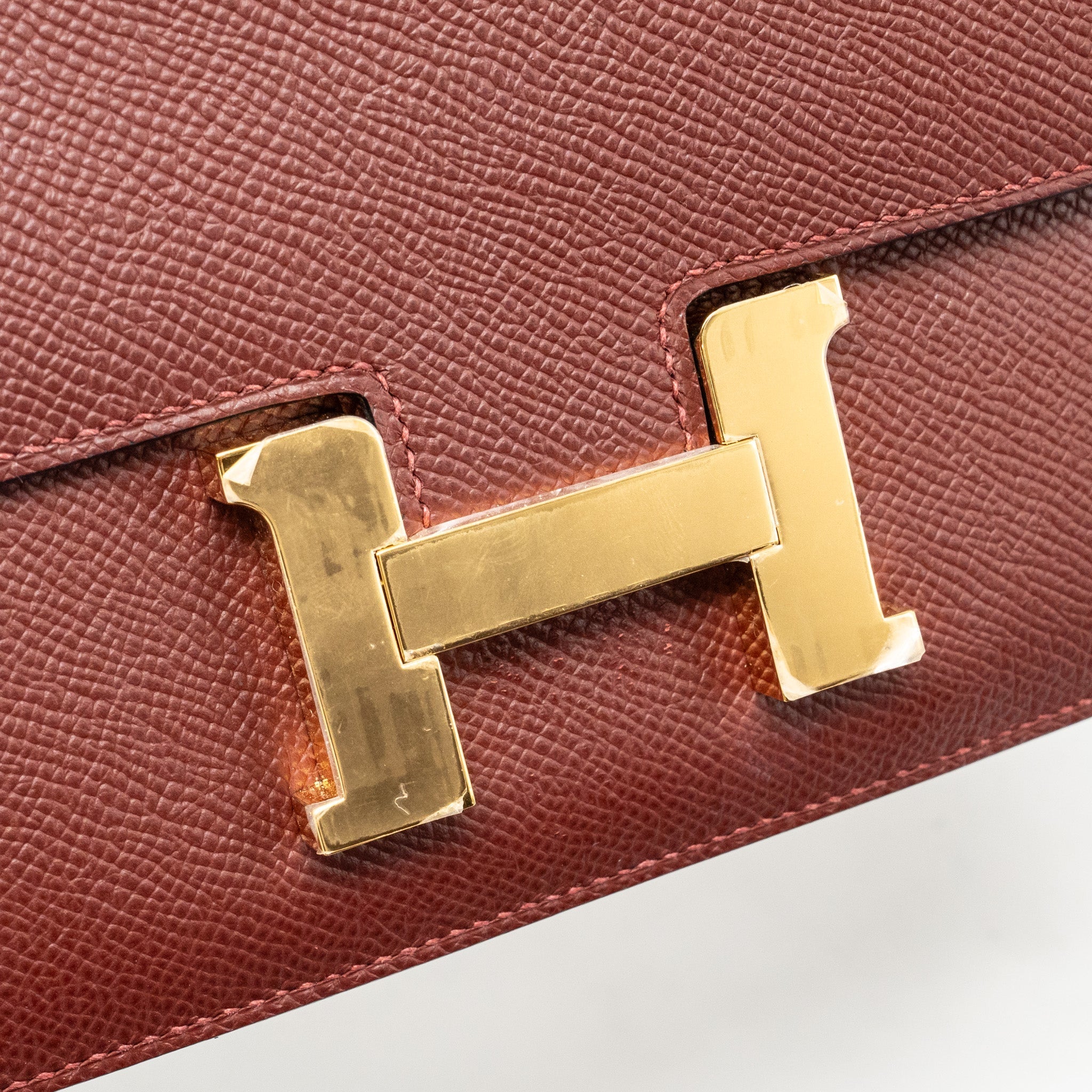 HERMES CONSTANCE MINI EPSOM ROUGH H GHW