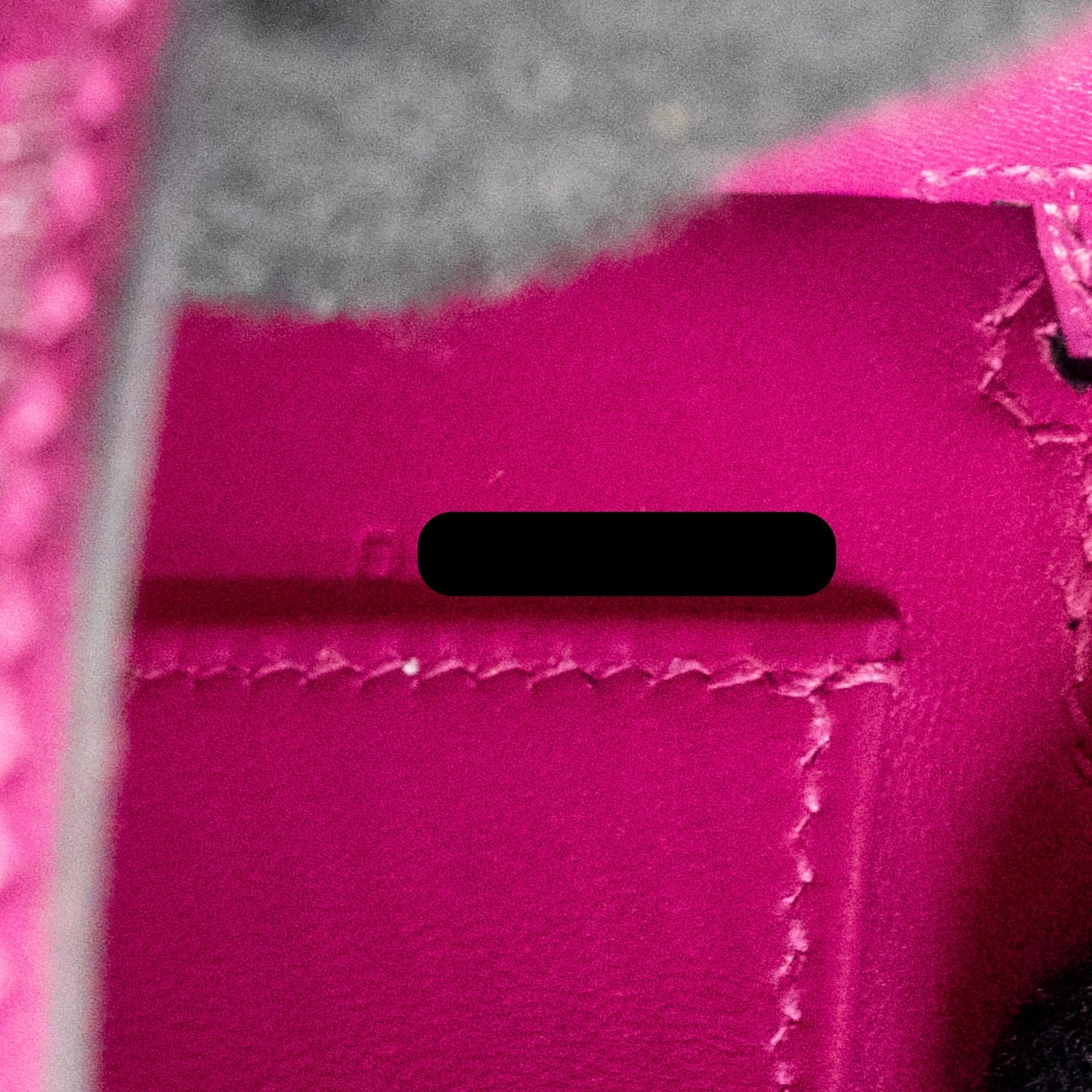 HERMES MINI KELLY CHÈVRE MYSORE ROSE POURPRE SHW