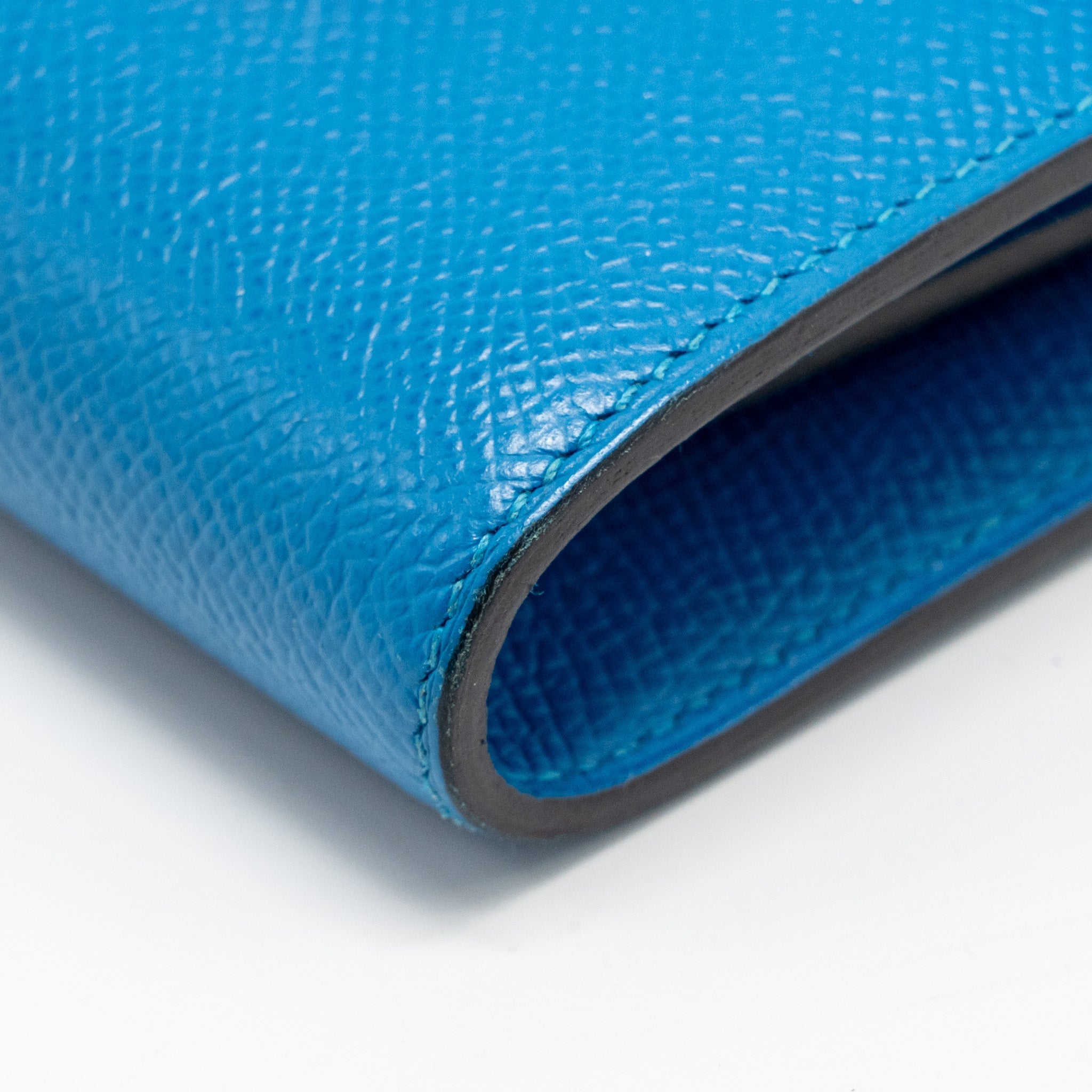 HERMES CONSTANCE COMPACT WALLET EPSOM BLUE GHW