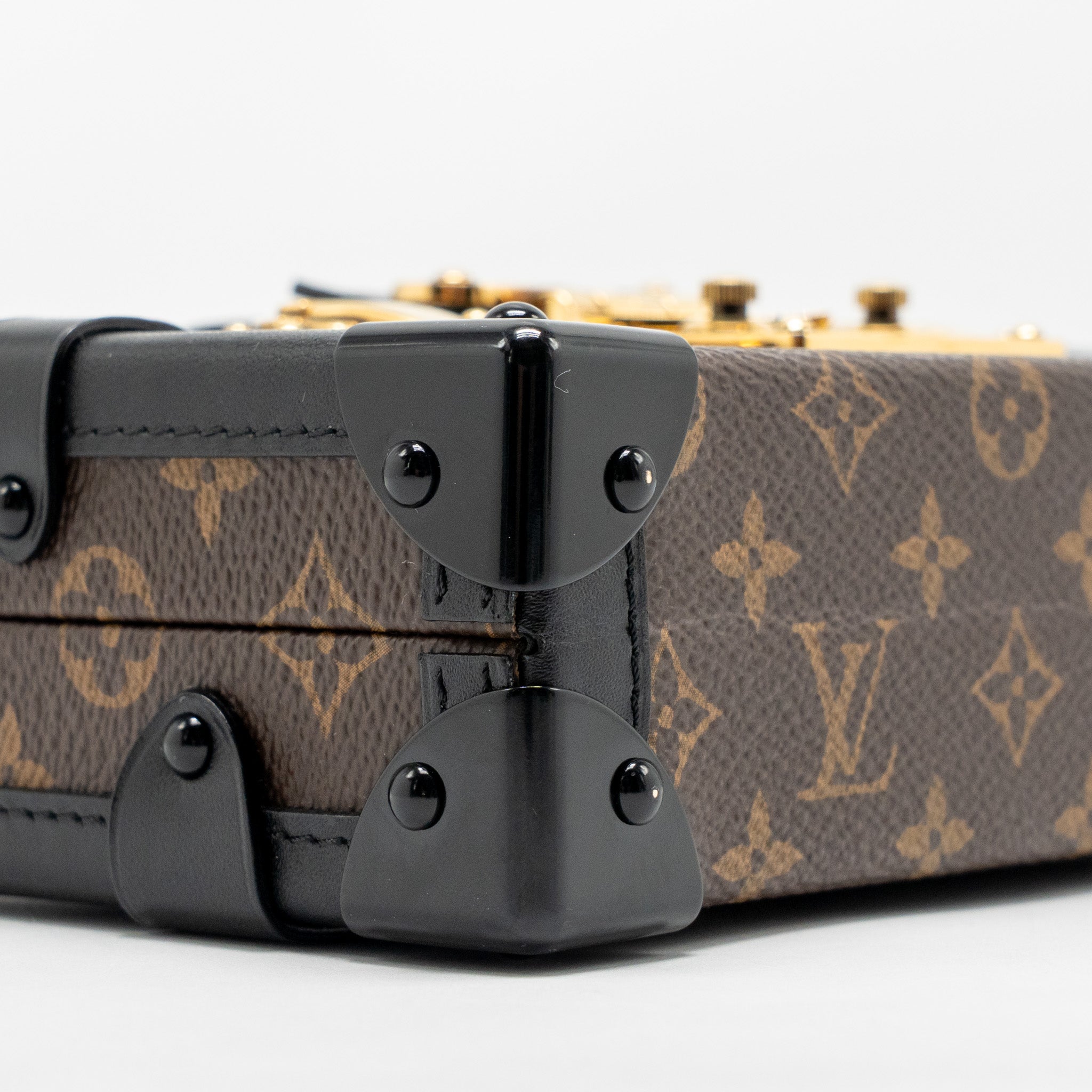 LOUIS VUITTON PETITE MALLE MONOGRAM CANVAS/SMOOTH CALFSKIN GHW