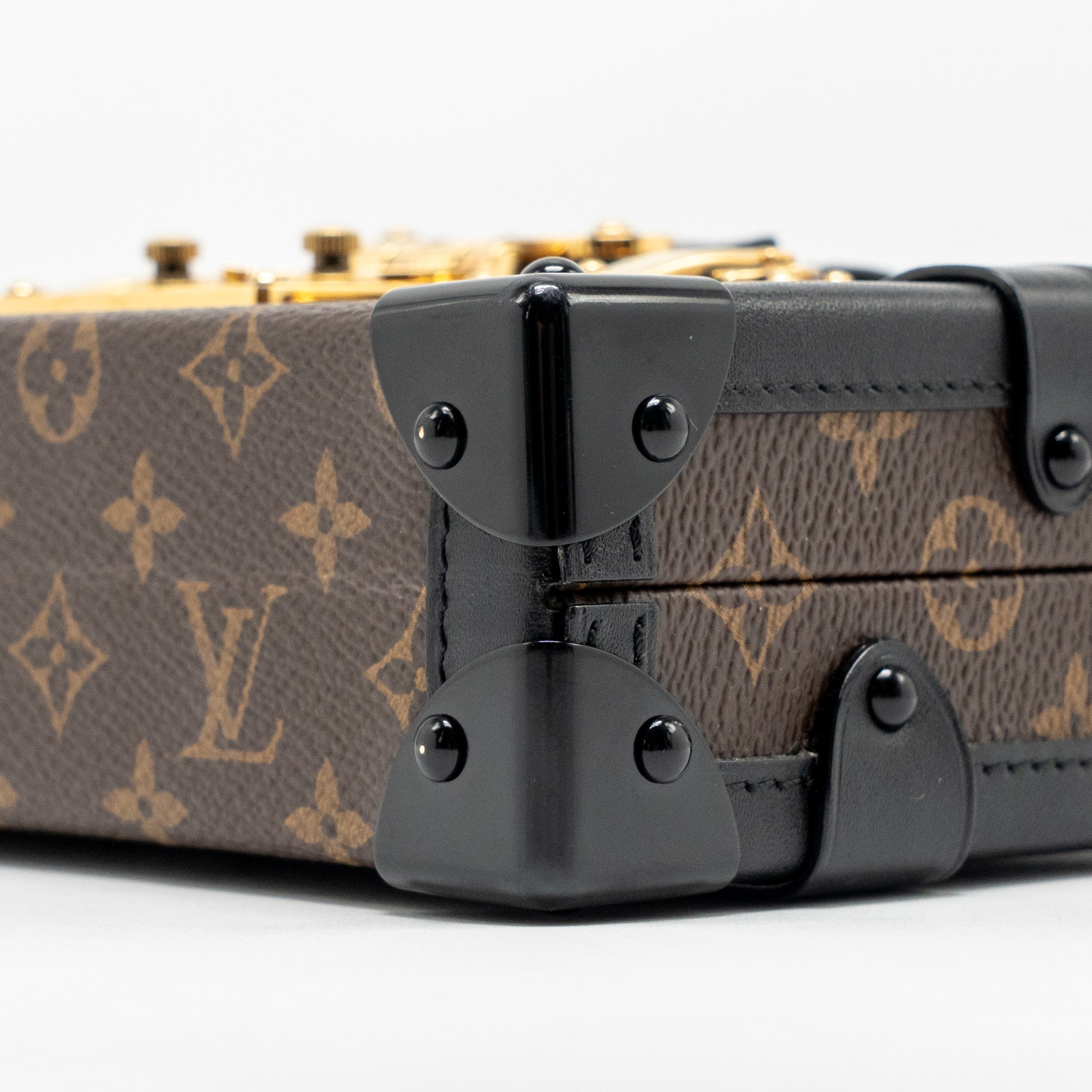LOUIS VUITTON PETITE MALLE MONOGRAM CANVAS/SMOOTH CALFSKIN GHW
