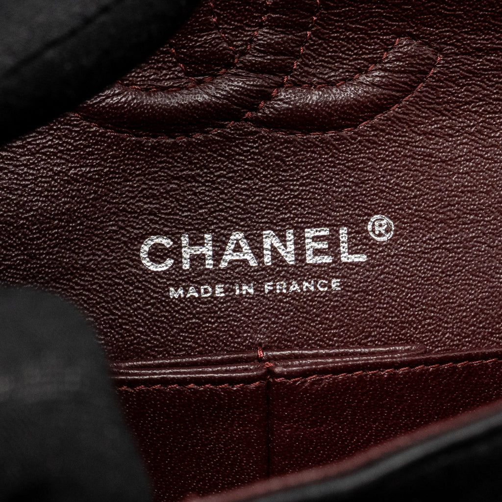 CHANEL SMALL CLASSIC DOUBLE FLAP BAG LAMBSKIN BLACK SHW