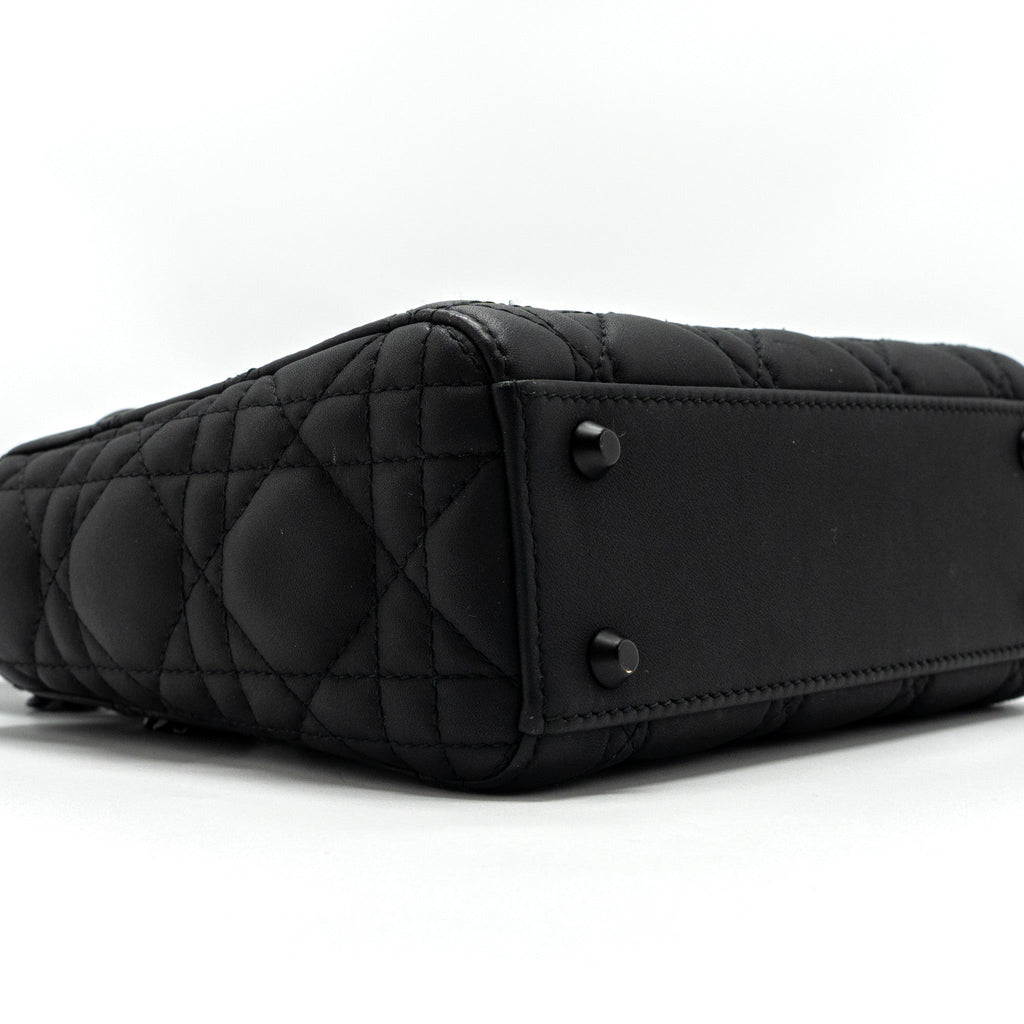 DIOR MINI LADY DIOR CALFSKIN SO BLACK