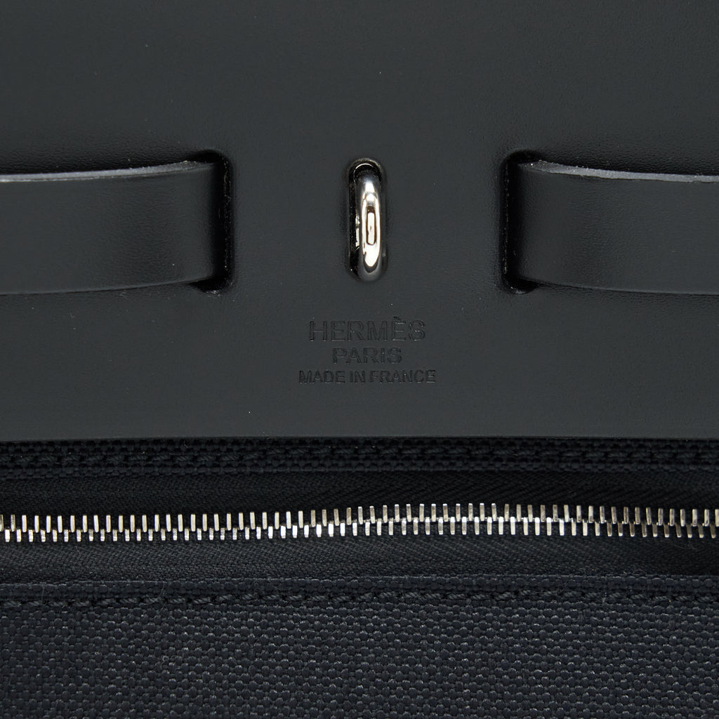 HERMES HERBAG SELLIER ZIP 31 BAG BLACK SHW