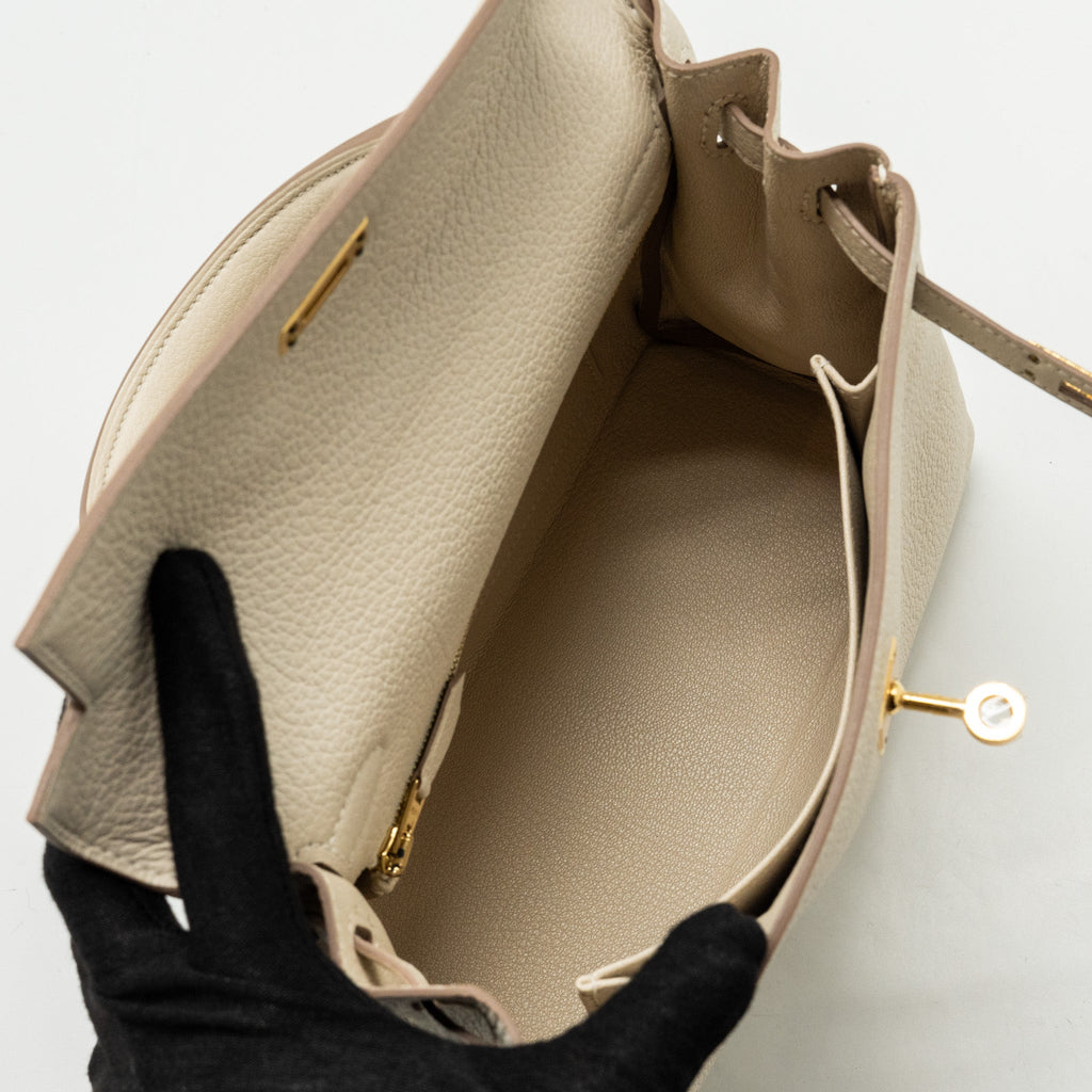 HERMES KELLY 25 TOGO CRAIE GHW