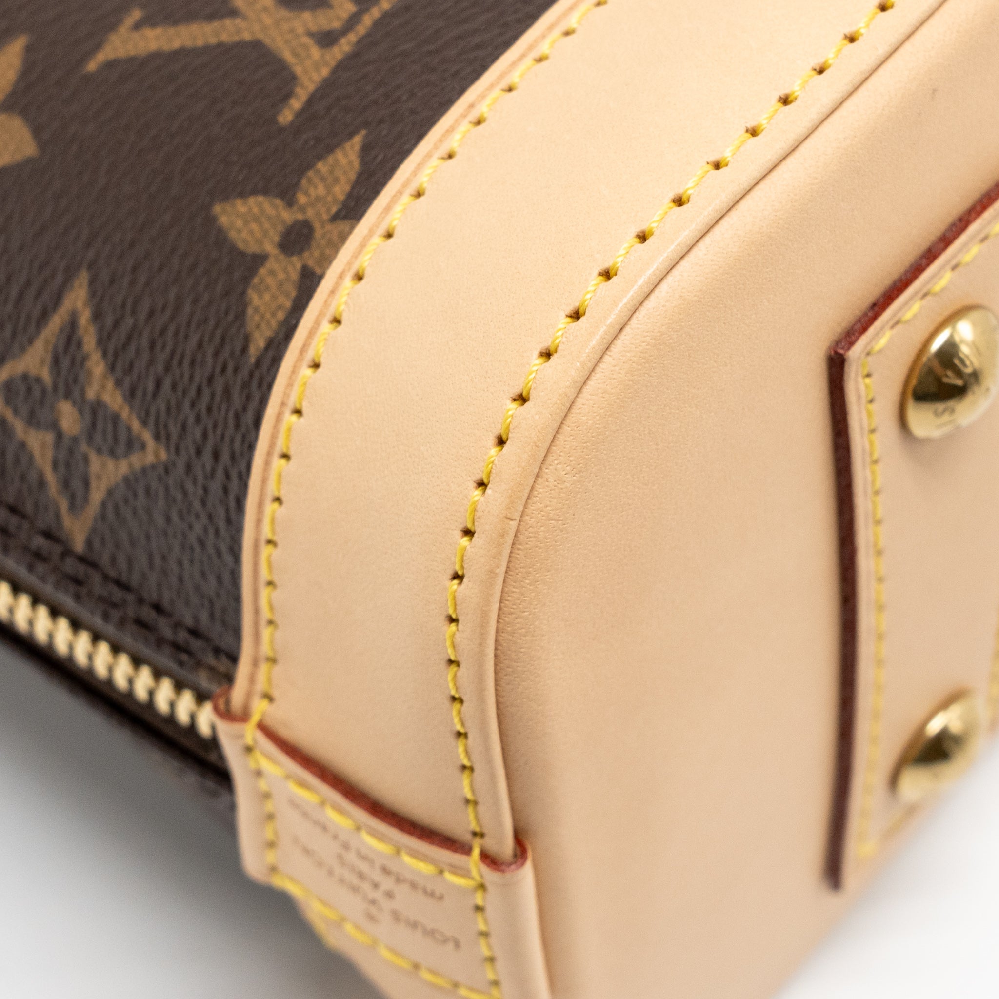 LOUIS VUITTON ALMA BB MONOGRAM CANVAS GHW